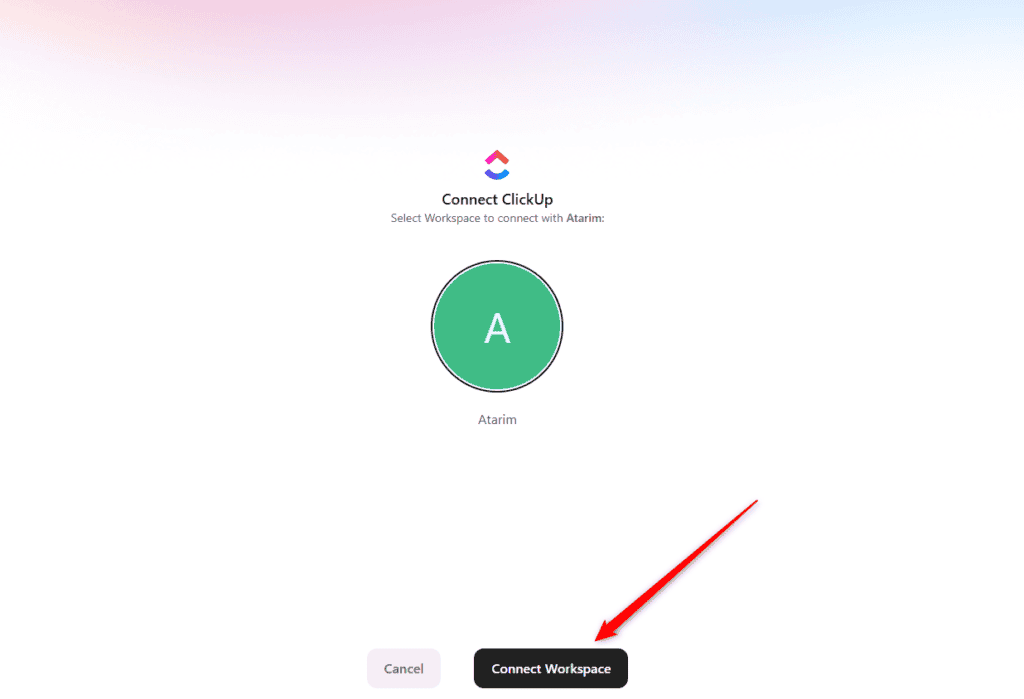 Authorising Atarim in ClickUp
