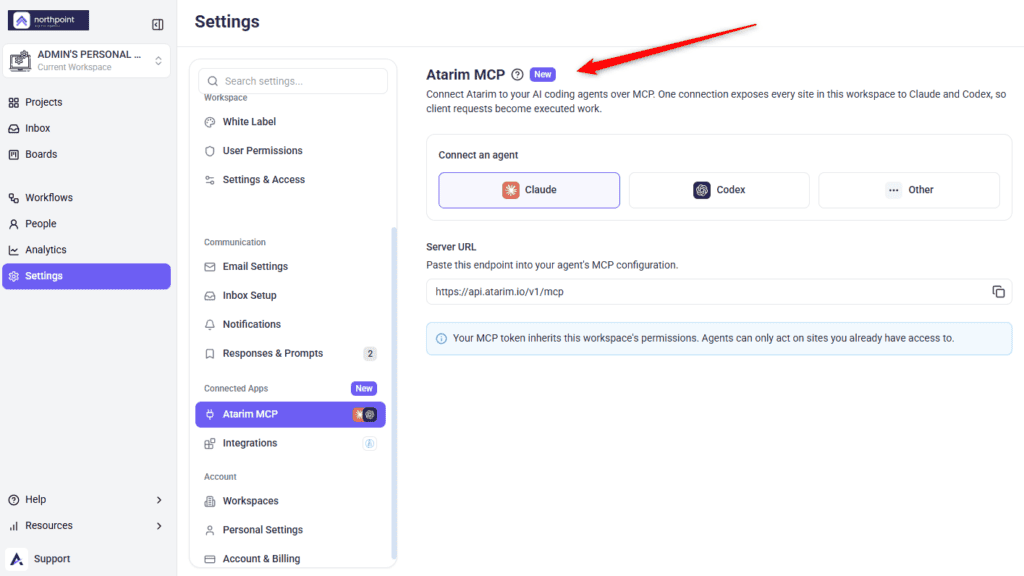 The Do It control on a task for a connected WordPress site