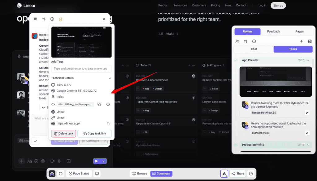 The check's summary and client-ready report